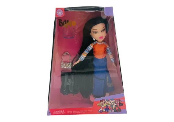 Papusa Fashion Diva Denim Edition cu Accesorii, Par Lung si Tinuta Moderna  [1]