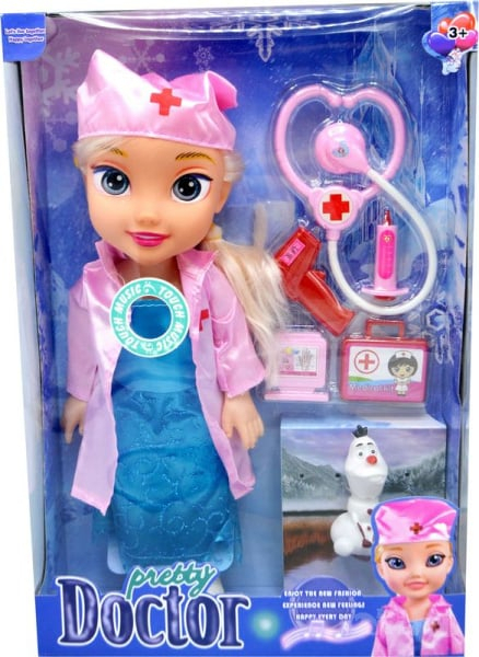 Papusa muzicala Doctorita cu accesorii multiple, 35×25cm,  [2]