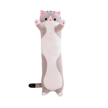 Pisi Bebe Adorabil din plus, 70cm, Gri [1]
