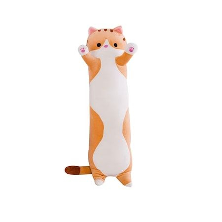 Pisi Bebe Adorabil din plus, 70cm, Maro [1]