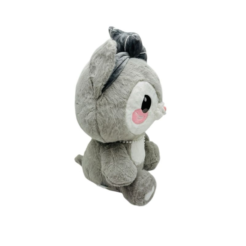 Pisica gri de plus 20cm Baobao – jucarie moale si adorabila pentru copii sau cadou special [2]