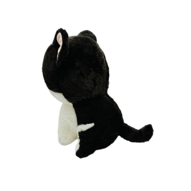 Pisicuta de plus moale si pufoasa de culoare neagra, 20cm – jucarie adorabila pentru copii, decor pentru camera sau cadou special [3]