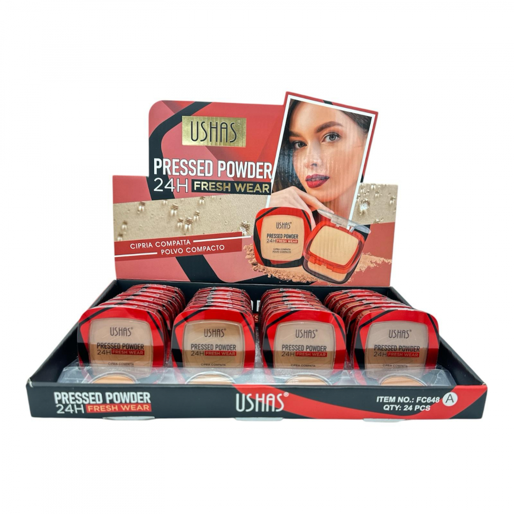 Pudră Compactă USHAS Pressed Powder 24H Fresh Wear – Ten impecabil întreaga zi [2]
