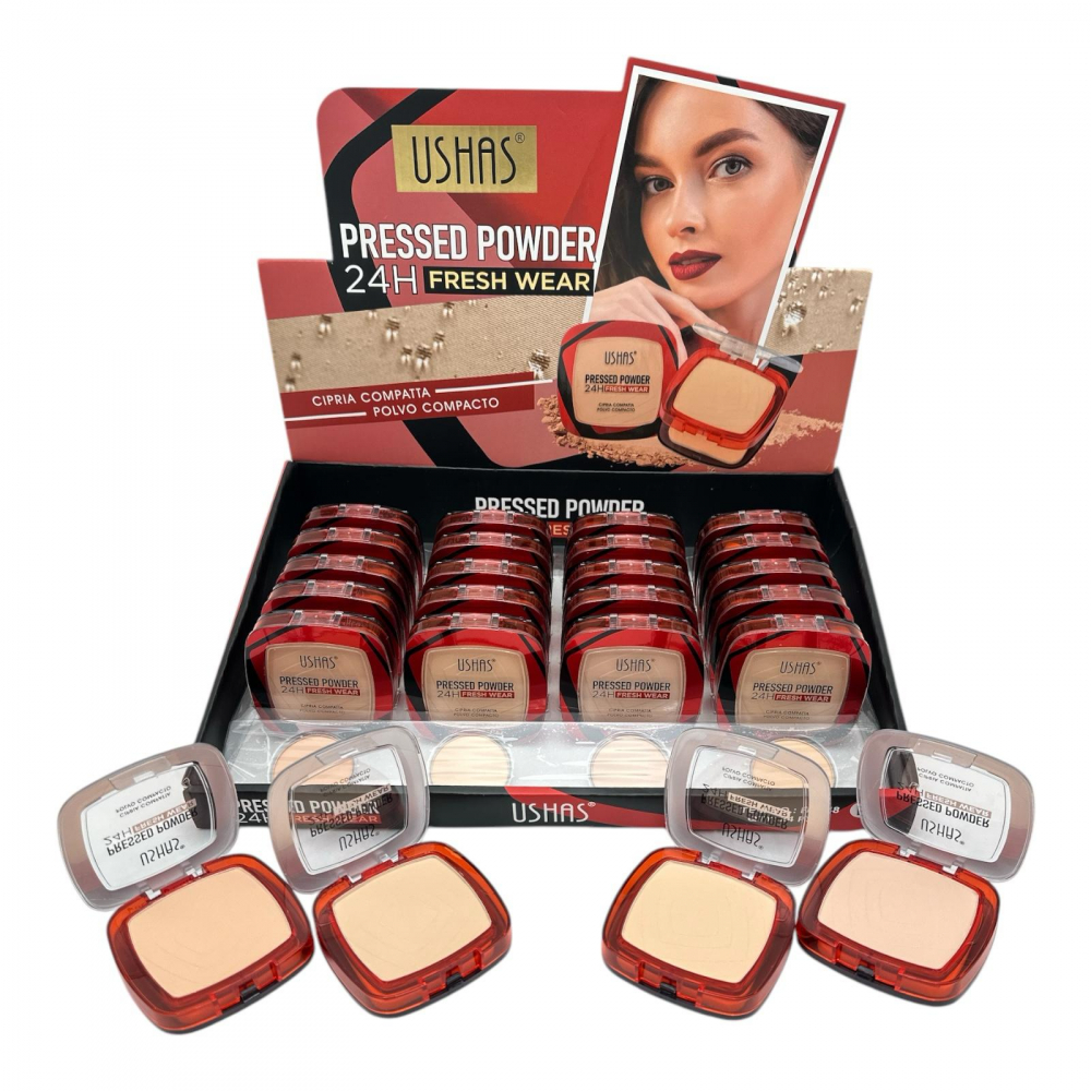 Pudră Compactă USHAS Pressed Powder 24H Fresh Wear – Ten impecabil întreaga zi [2]