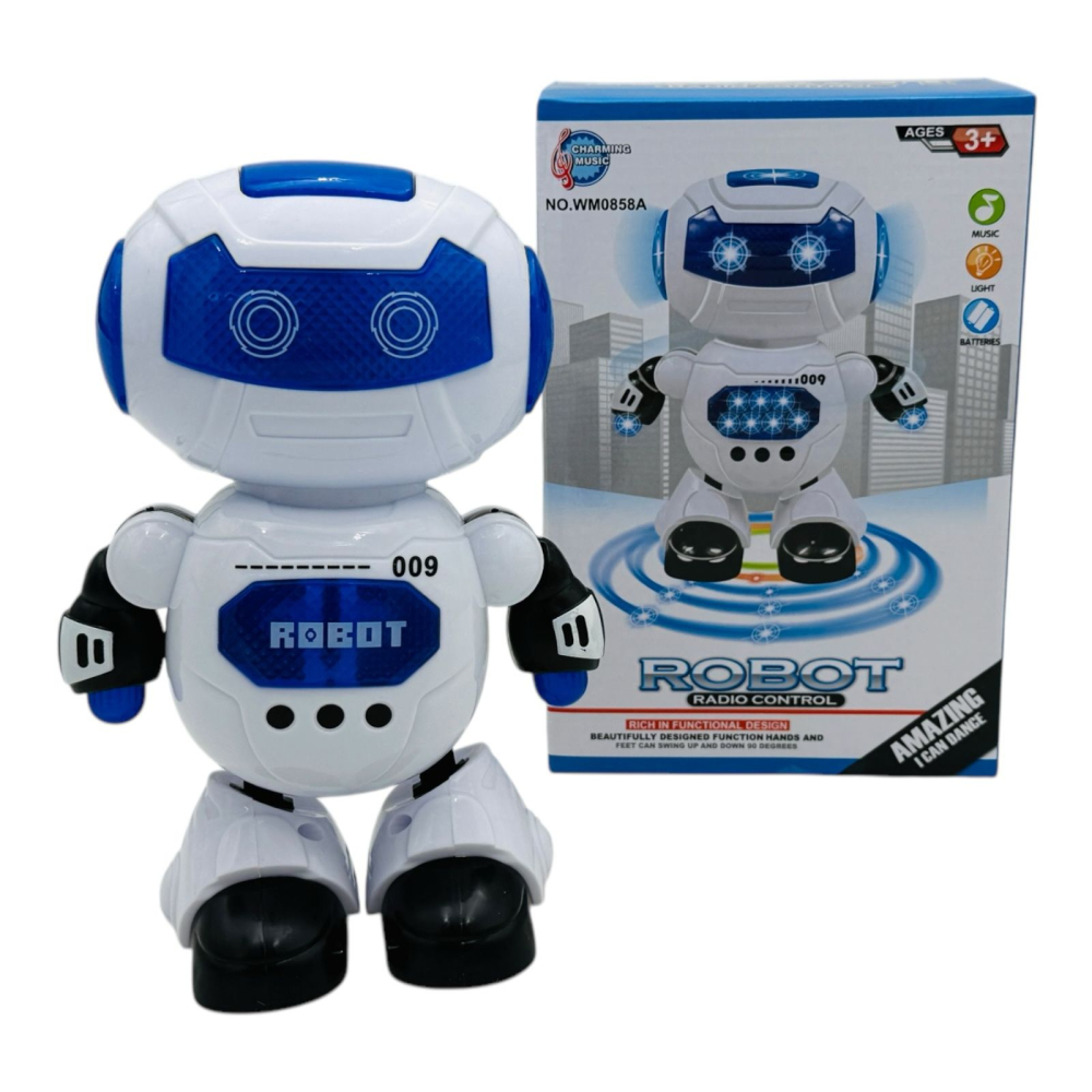 Robot Interactiv cu Lumini si Sunete, 18x10x8 cm - Joaca si Distractie pentru Copii  [2]