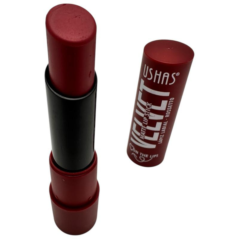 Ruj USHAS Velvet Matte Lipstick 01 – Culoare intensa si finish mat catifelat, BaoBao [1]