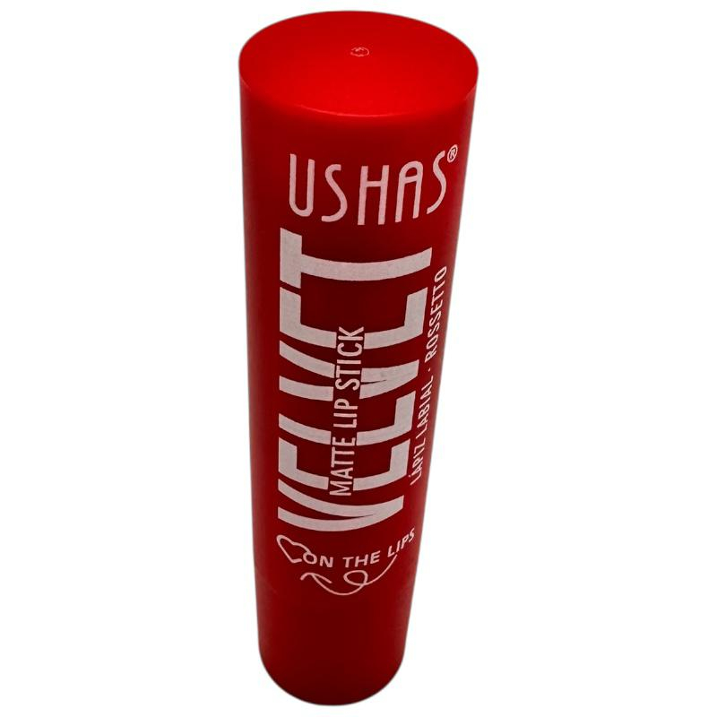 Ruj USHAS Velvet Matte Lipstick 03 – Culoare intensa si finish mat catifelat, BaoBao [2]