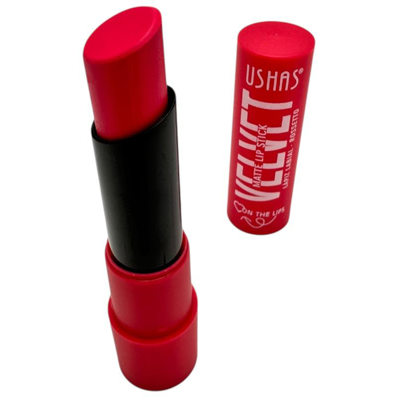 Ruj USHAS Velvet Matte Lipstick 05 – Culoare intensa si finish mat catifelat, BaoBao [1]
