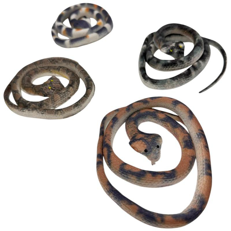 Sarpe de jucarie realist din cauciuc flexibil – Figurina decorativa cu aspect natural pentru joaca, colectie sau farse,  [2]