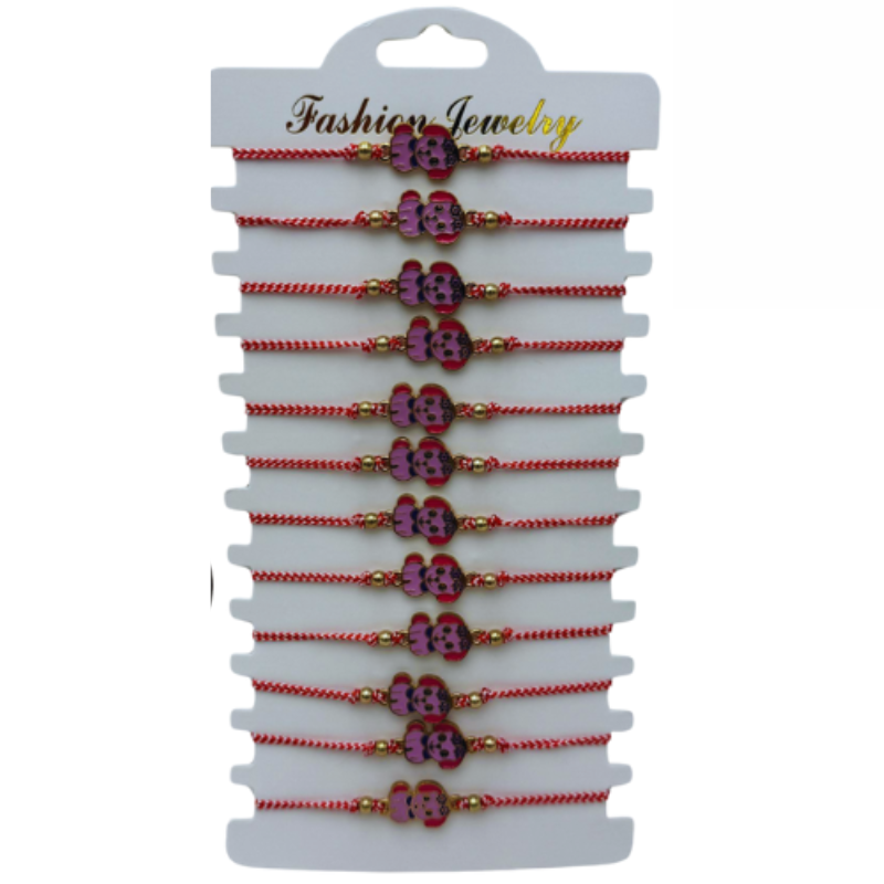 Set 12 bratari Martisor Catelus dragalas, cu margele si snur reglabil [3]