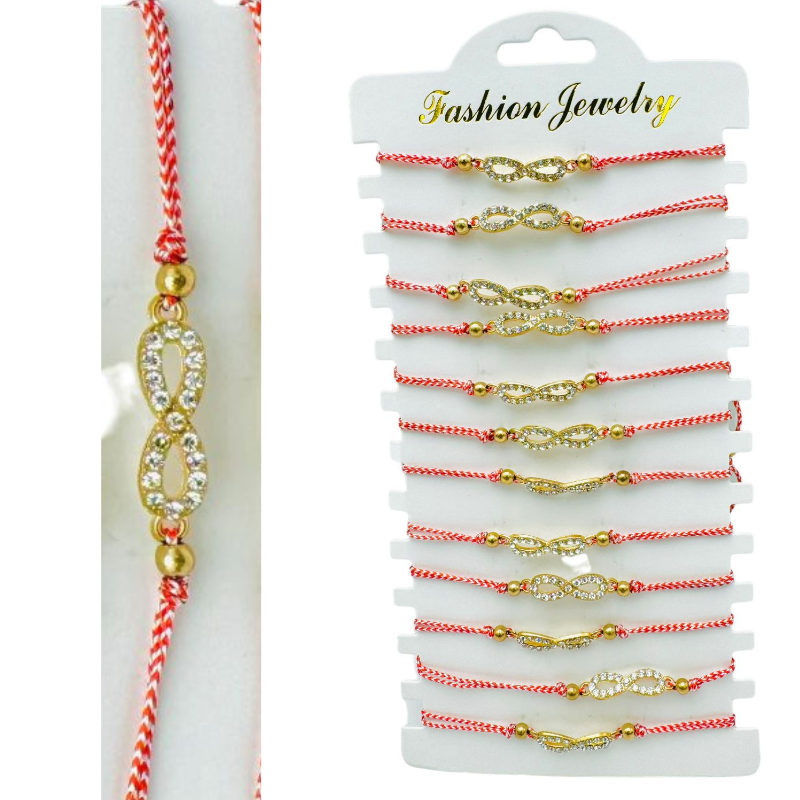 Set 12 Bratari reglabile Martisor, Infinity Love, model 2025 [1]