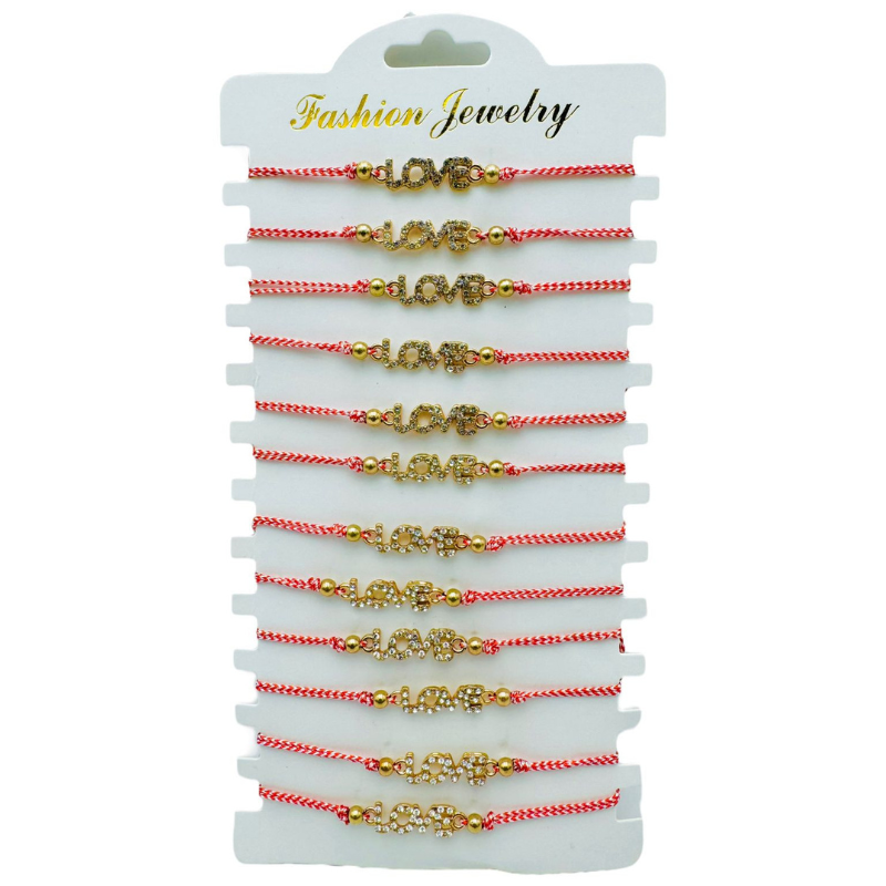 Set 12 Bratari reglabile Martisor, LOVE, model 2025 [3]