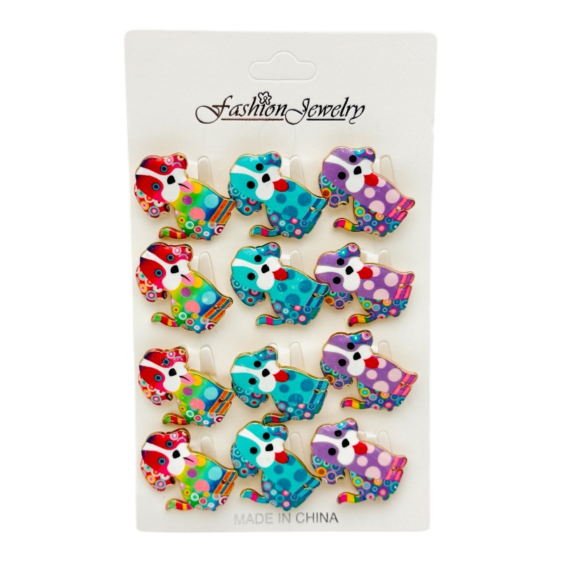 Set 12 brose Martisor, Catelusi dragalasi multicolori, editie 2025 [1]