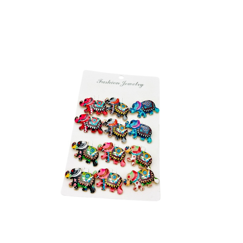 Set 12  Brose Martisor, Elefant multicolor, editie 2025 [2]