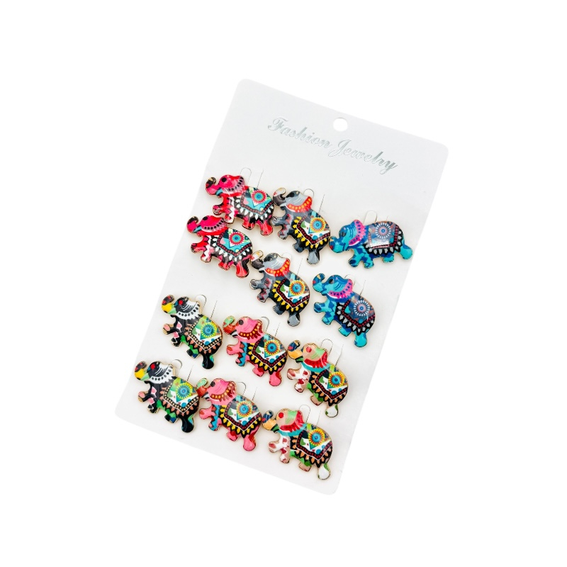 Set 12  Brose Martisor, Elefant multicolor, editie 2025 [3]