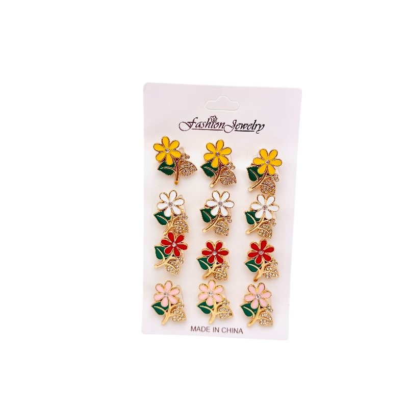 Set 12 brose Martisor, Floricele superbe diverse culori, editie 2025 [2]