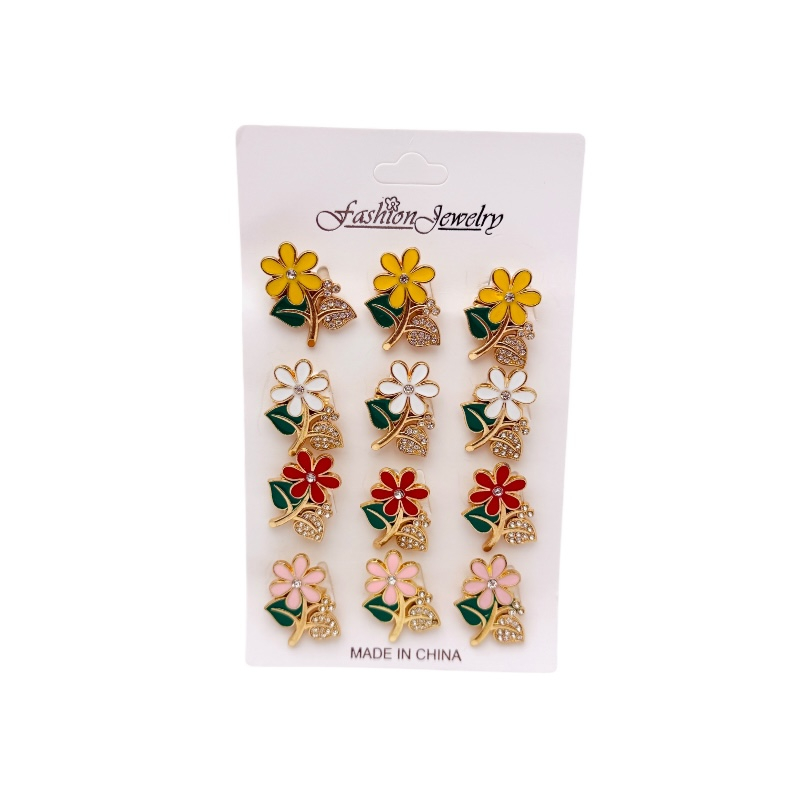 Set 12 brose Martisor, Floricele superbe diverse culori, editie 2025 [1]