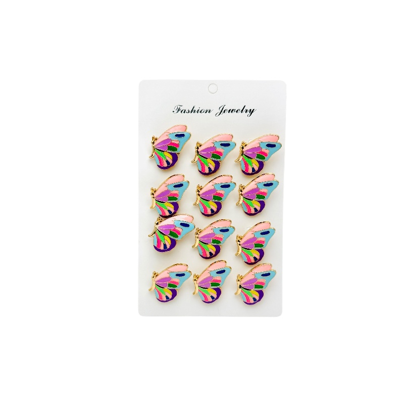 Set 12 brose Martisor, Fluturasi dragalasi multicolor, editie 2025 [2]