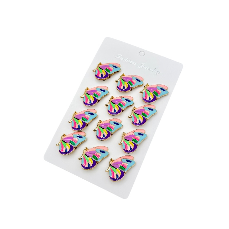 Set 12 brose Martisor, Fluturasi dragalasi multicolor, editie 2025 [3]