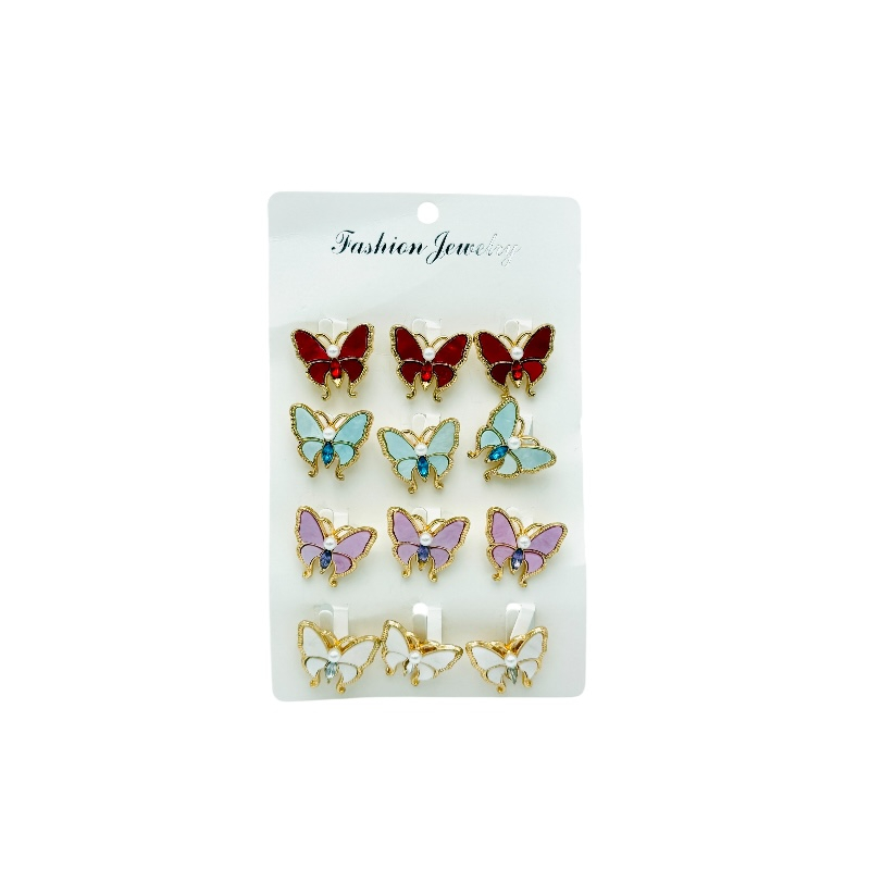 Set 12 brose Martisor, Fluturi dragalasi diverse culori, editie 2025 [1]