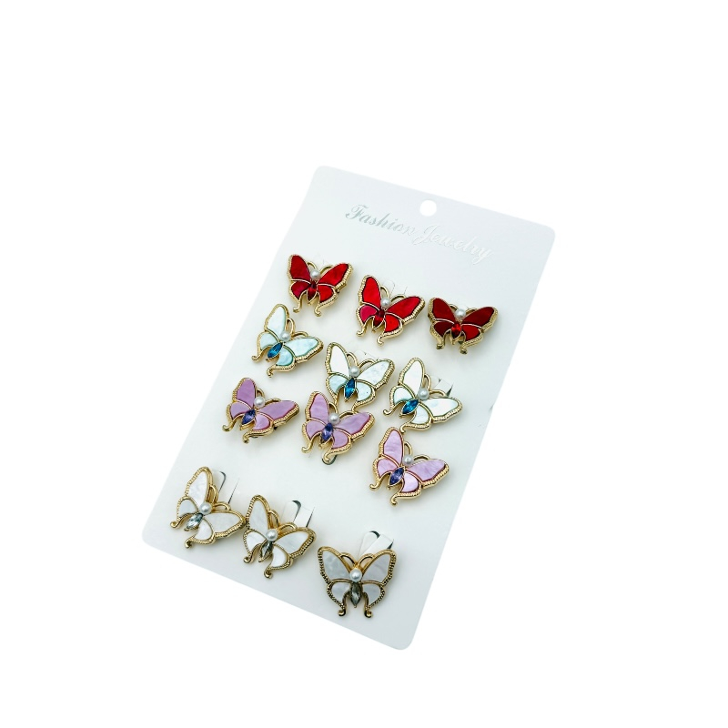 Set 12 brose Martisor, Fluturi dragalasi diverse culori, editie 2025 [3]