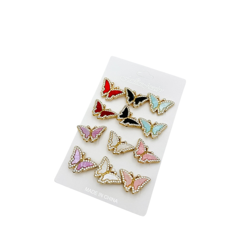 Set 12 brose Martisor, Fluturi dragalasi diverse culori, editie 2025 [2]
