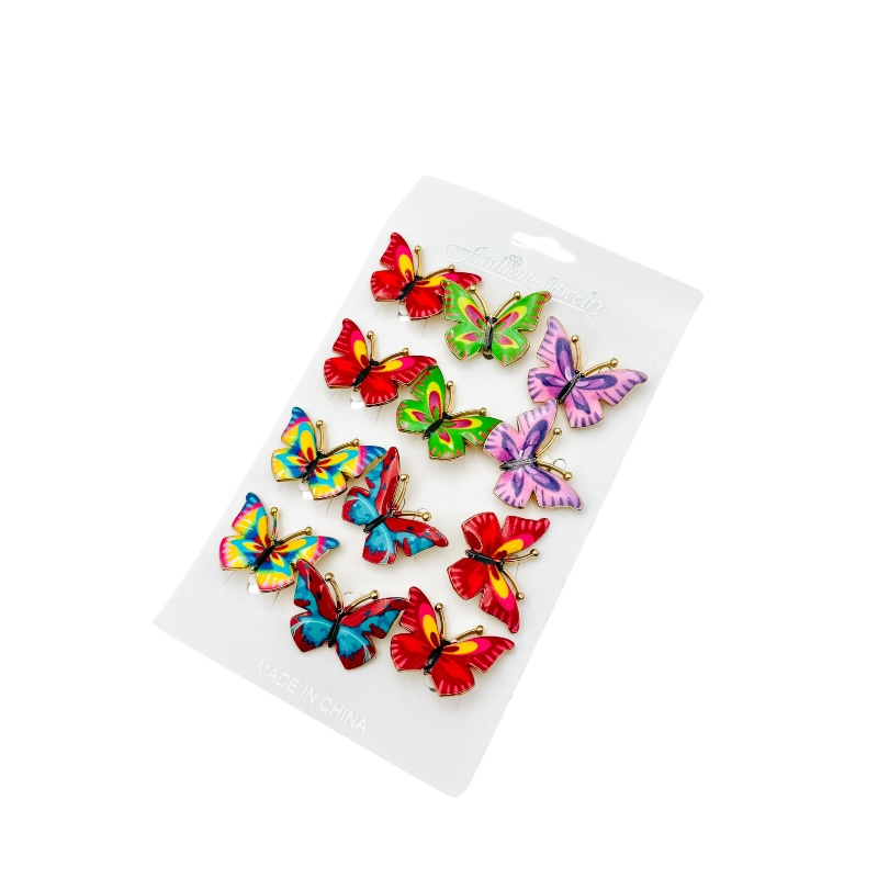 Set 12 brose Martisor , Fluturi dragalasi multicolori, editie 2025 [3]