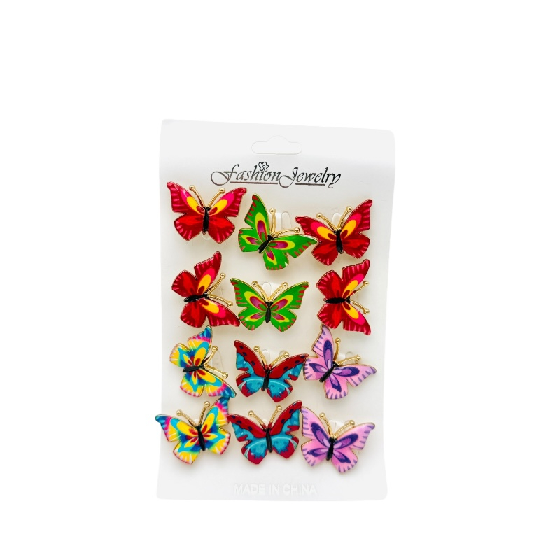 Set 12 brose Martisor , Fluturi dragalasi multicolori, editie 2025 [1]
