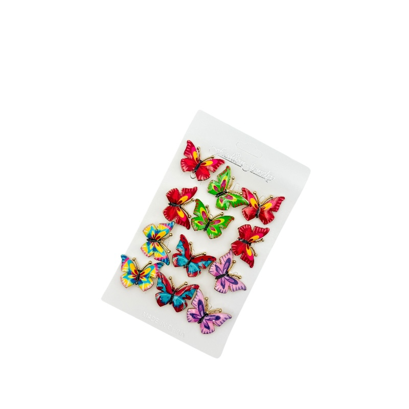 Set 12 brose Martisor , Fluturi dragalasi multicolori, editie 2025 [2]