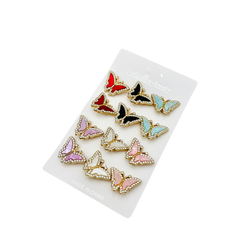 Set 12 brose Martisor, Fluturi dragalasi viu colorati, editie 2025 [3]