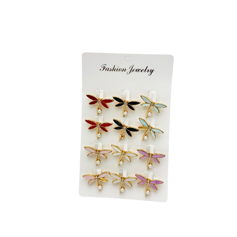 Set 12 brose Martisor, Libelula colorata diverse culori, editie 2025 [3]