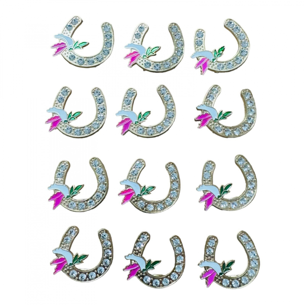 Set  12 Brose Martisor marime mica, 3.5cm, Potcoava Norocoasa [1]