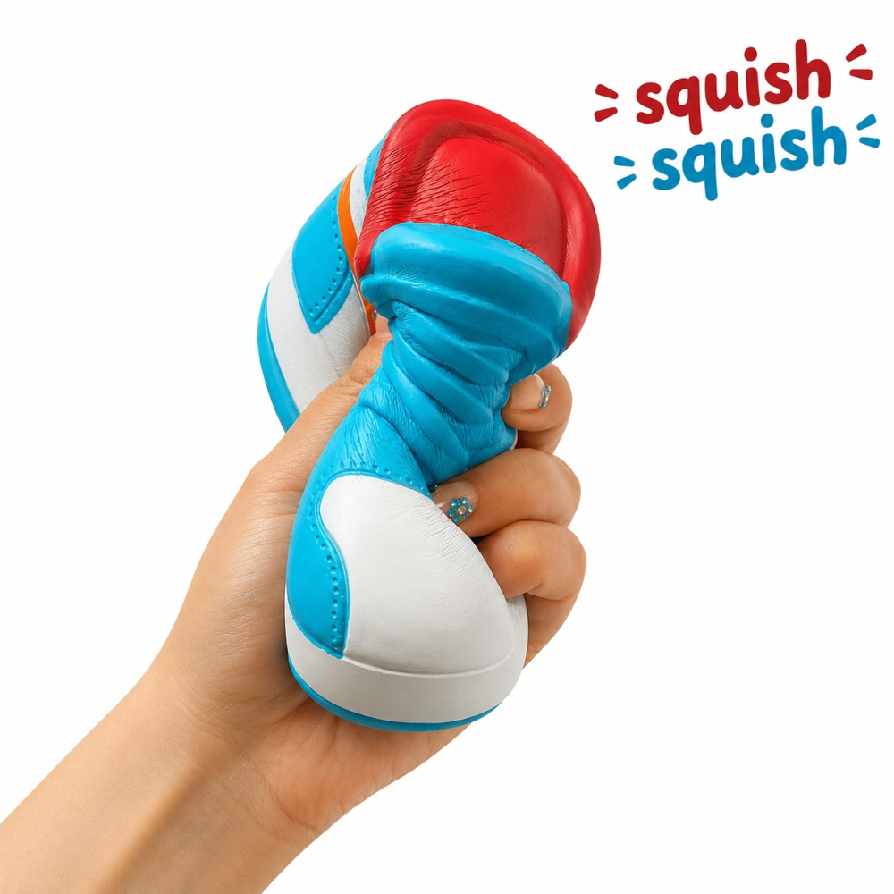 Set 12 Jucarii Antistres Squishy Sneaker Slow Rising 8x13cm, Culori Aleatorii [2]