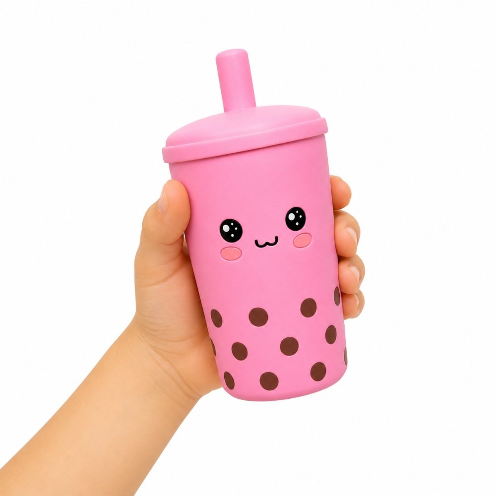Set 12 Squishy Bubble Tea Antistres, 11 cm - Jucării Moi, Culori Diferite [2]