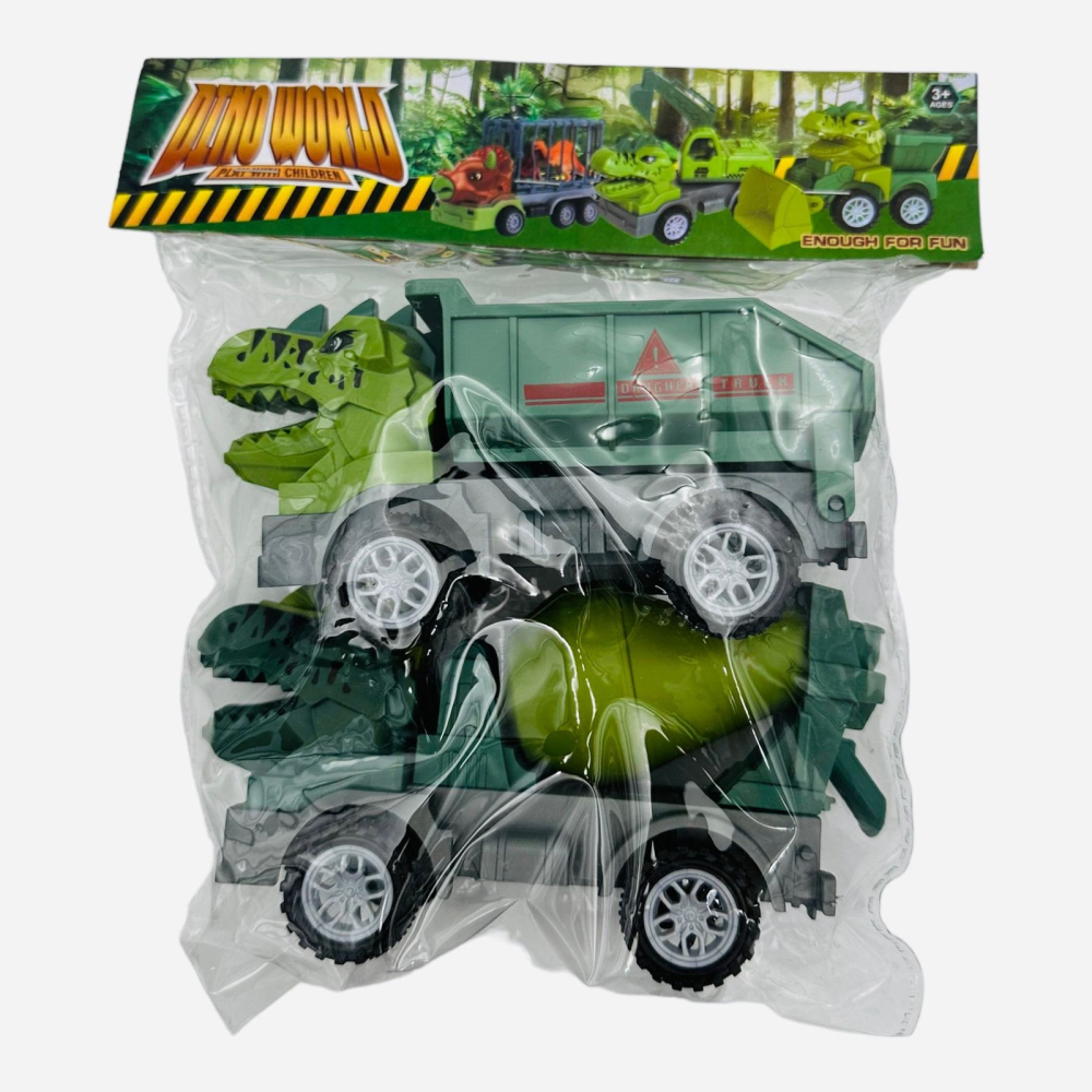 Set 2 masinute Dino Truck, 26×22.5×7cm, +3ani,   [3]