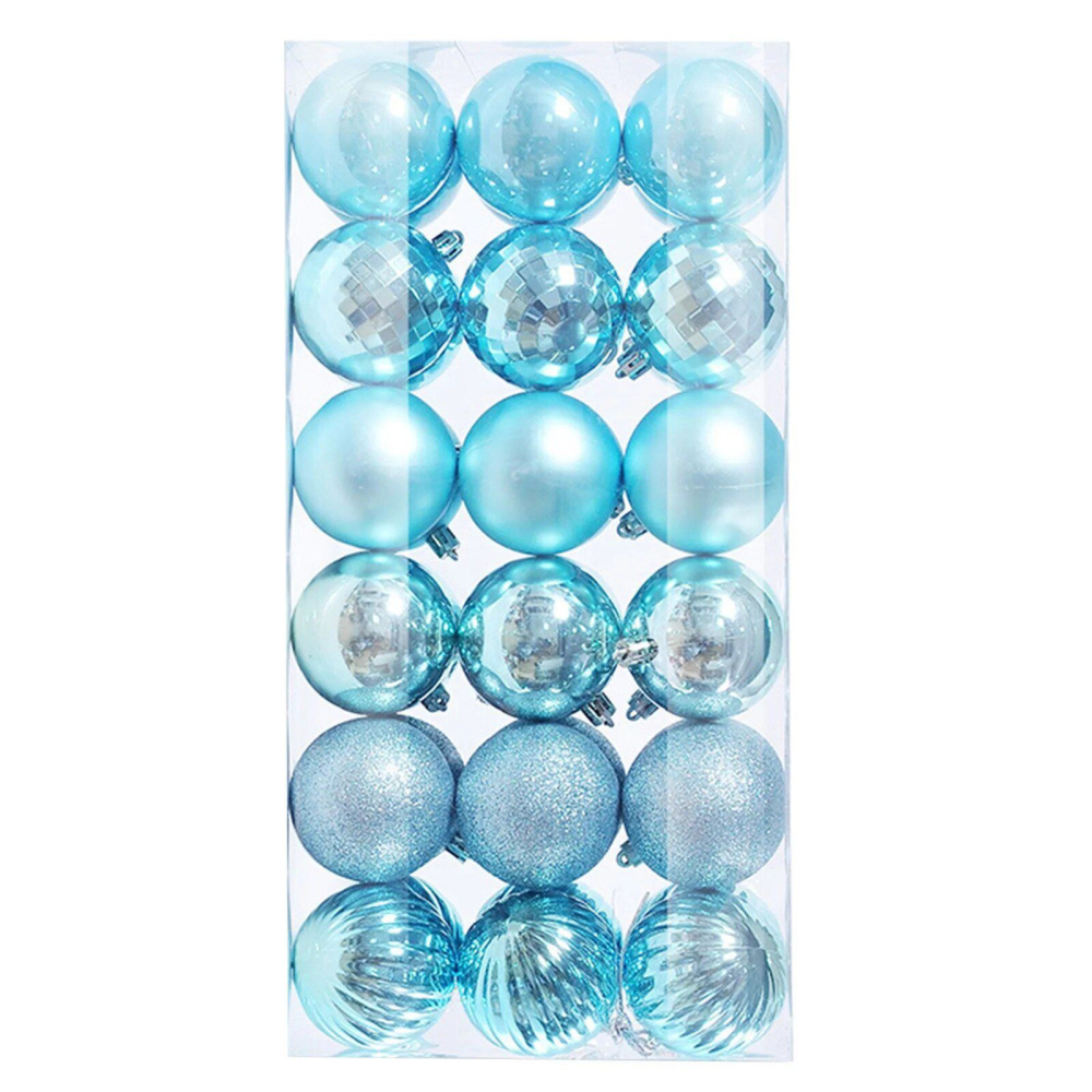 Set 36 globuri de Craciun pentru brad – 34x17x11cm, nuanta baby blue [2]