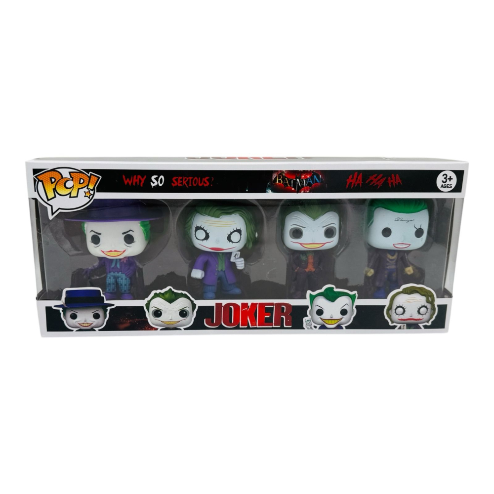 Set 4 Figurine Clovni Răufăcători cu Expresii Diferite, Multicolor, 37×15×7 cm, Jucării de Acțiune pentru Copii,  [3]