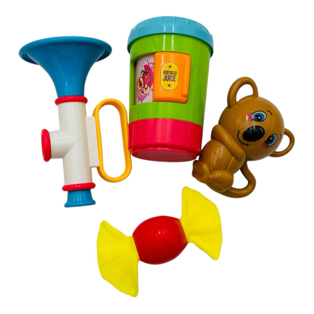 Set 4 Jucării Zornăitoare pentru Bebeluși – Colorate, Atractive și Sigure  [4]