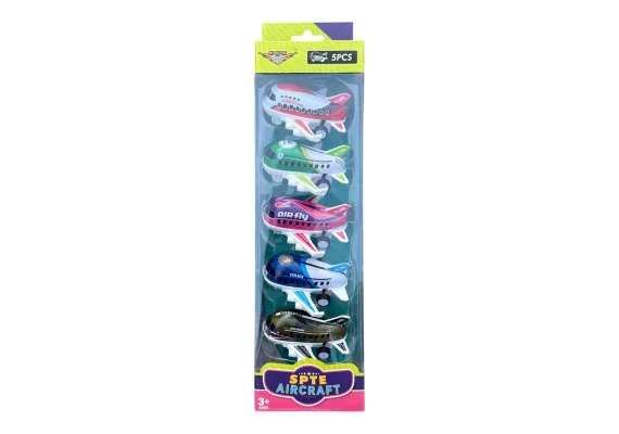 Set 5 avioane de jucarie, multicolor,  [1]