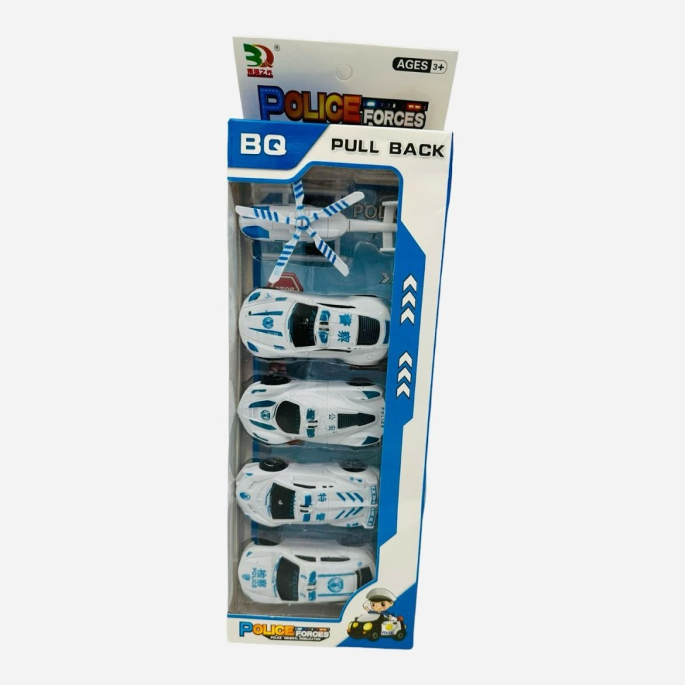 Set 5 vehicule de politie, Police Forces, 32.5×11.5×4cm, +3ani,   [4]