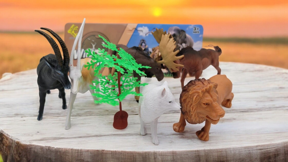 Set 6 Animale Salbatice, Diverse Modele, 20×28 cm, Multicolor, pentru Copii +3 Ani [1]