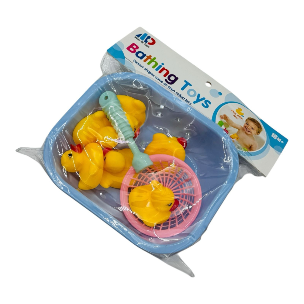 Set 6 Rățuște de Baie cu Bărcuță și Plasă – Jucării Interactive pentru Copii  [4]