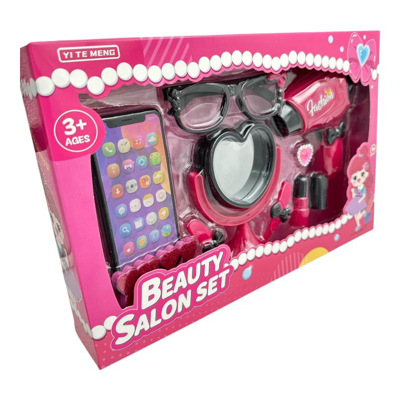 Set de jucarie pentru coafat si machiaj pentru fetite – din plastic, accesorii pentru frumusete si joc creativ,  [3]