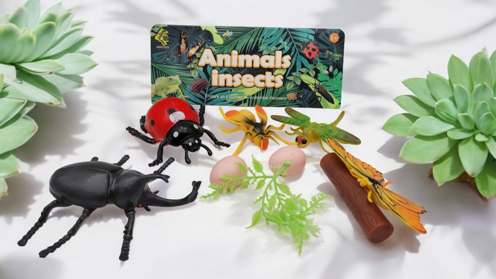 Set Insecte de Jucarie, Diverse Modele, 25×25 cm, Multicolor, pentru Copii +3 Ani [1]