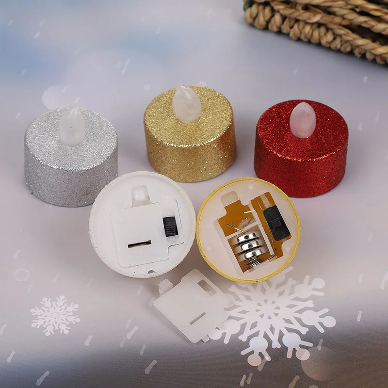 Lumanare,  1buc,  LED decorative tip pastilă 1buc Ø3.7 cm – efect flacără caldă [3]