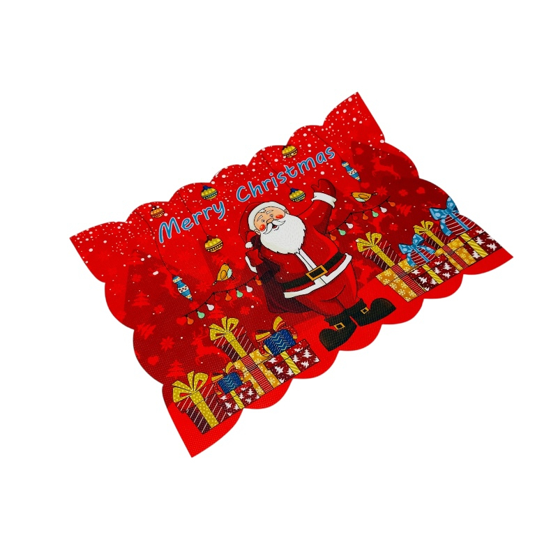 Naproane Craciun Merry Christmas cu Mos Craciun 1buc –  model festiv, 45x30 cm [4]