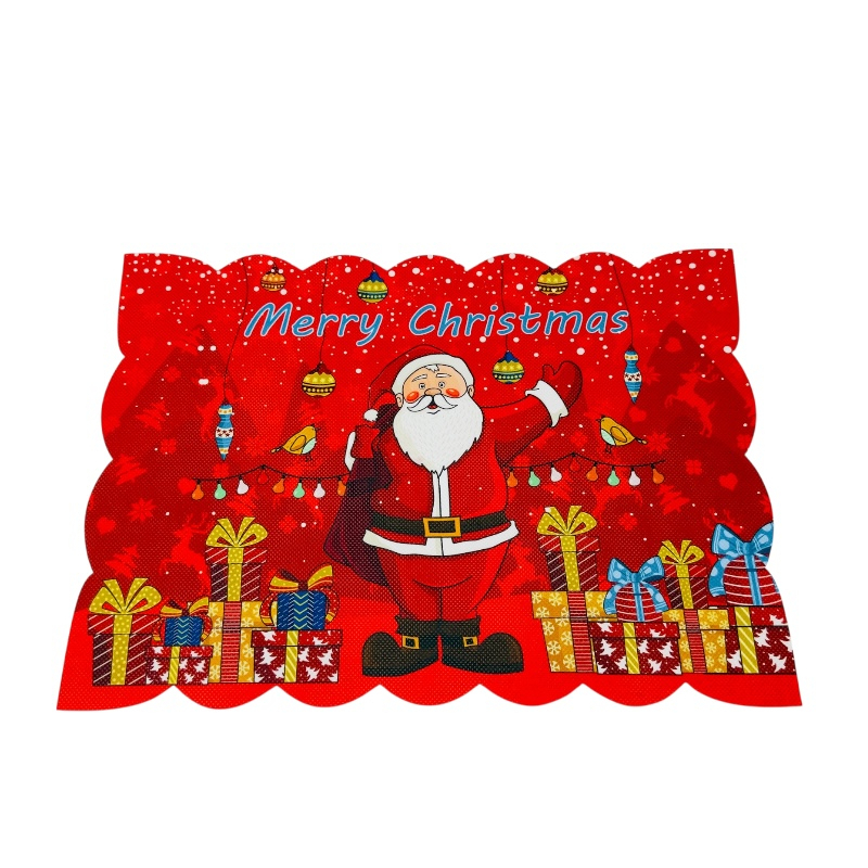 Naproane Craciun Merry Christmas cu Mos Craciun 1buc –  model festiv, 45x30 cm [3]