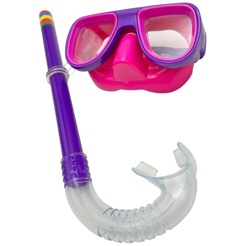 Set Snorkeling Copii – Tub Respiratie 30x10 cm si Ochelari 15x6 cm, Multicolor [2]