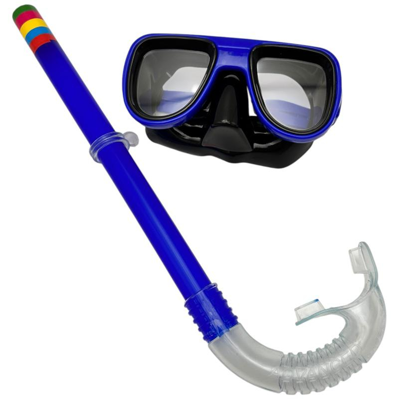 Set Snorkeling Copii – Tub Respiratie 30x10 cm si Ochelari 15x6 cm, Multicolor [1]