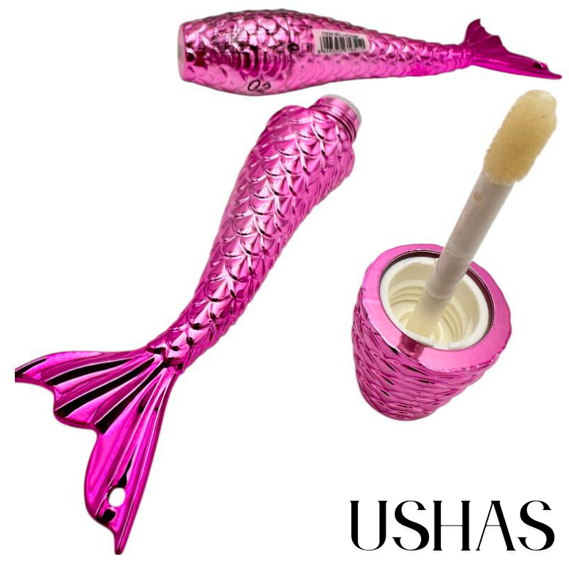 Shiny Lipgloss Ushas 02 in forma de coada de sirena cu luciu intens si efect hidratant – 11cm – BaoBao [1]